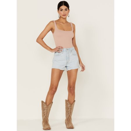 Levi s Women s 501 Light Wash High Rise Ojai Lake Original Denim Shorts Blue 30 | Walmart (US)