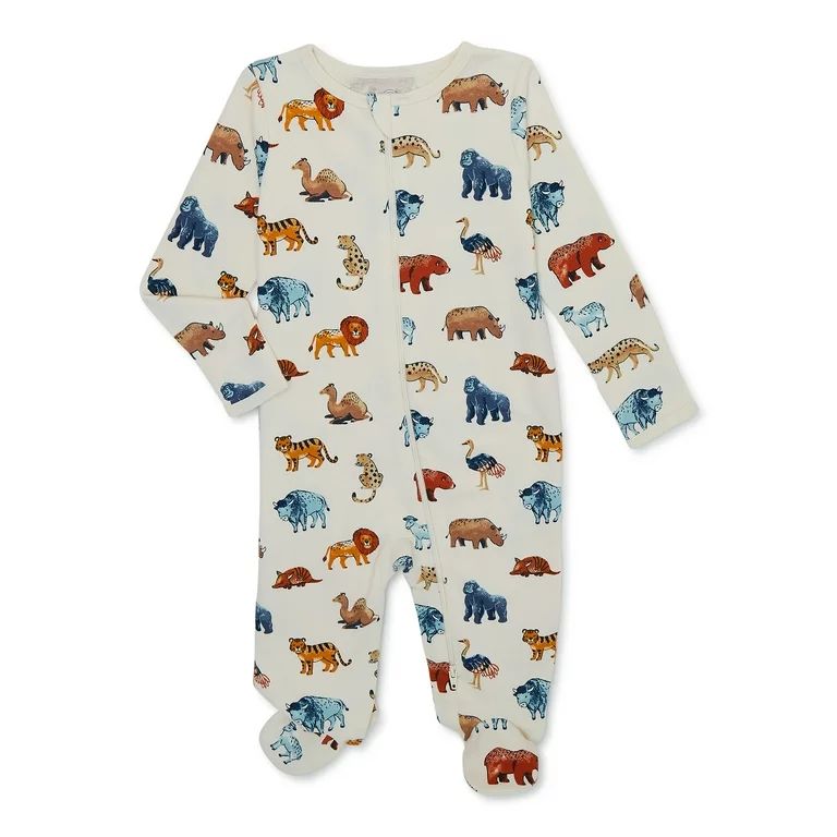Wonder Nation Baby Boy or Girl Safari Sleep N Play, Sizes 0/3 Months-6/9 Months | Walmart (US)