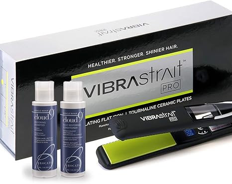 Value Bundle: Vibrastrait Pro Vibrating Flat Iron, 1-inch with Travel Case & Travel Size Cloud 9 ... | Amazon (US)