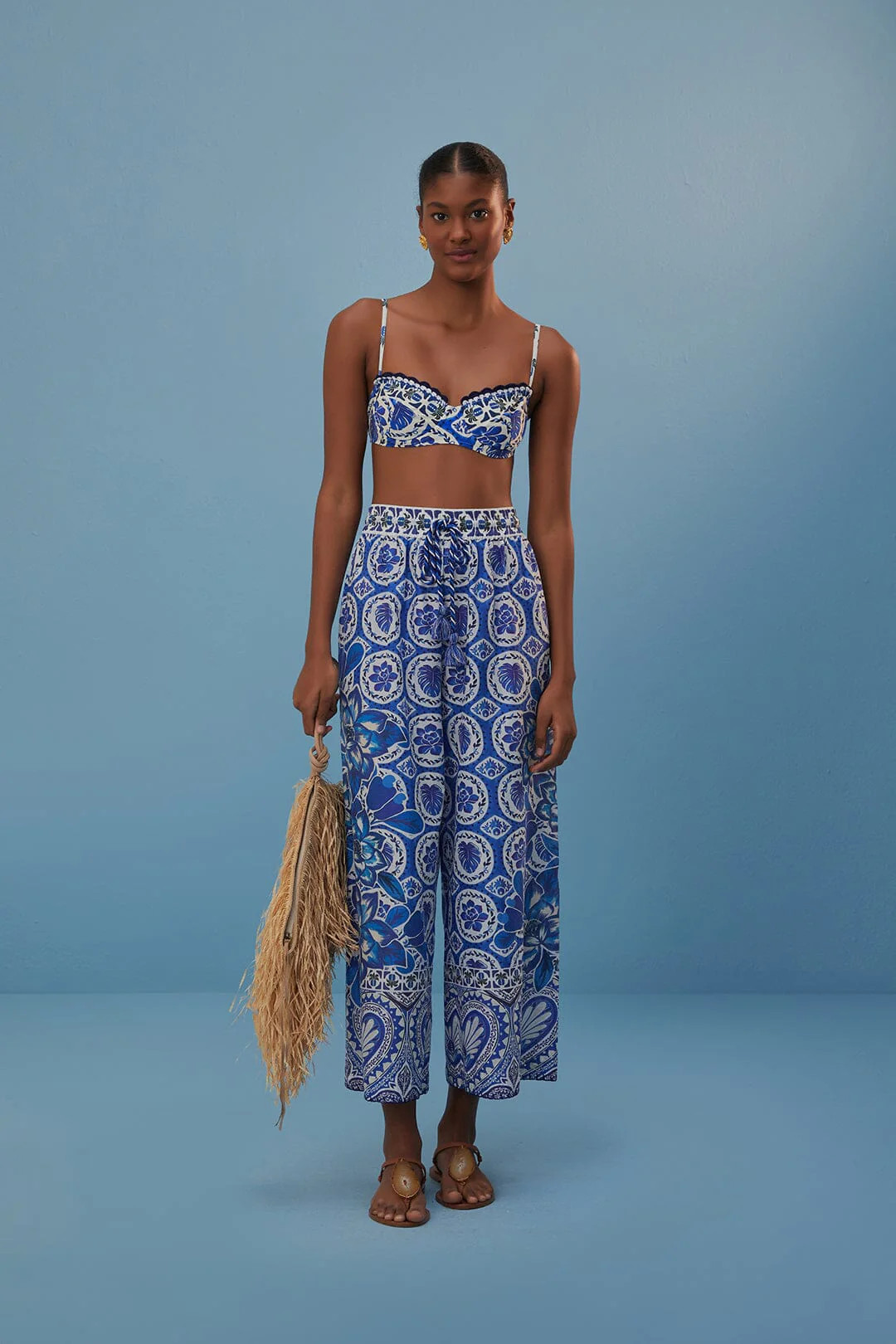 Blue Tile Dream Pants | FarmRio (US)