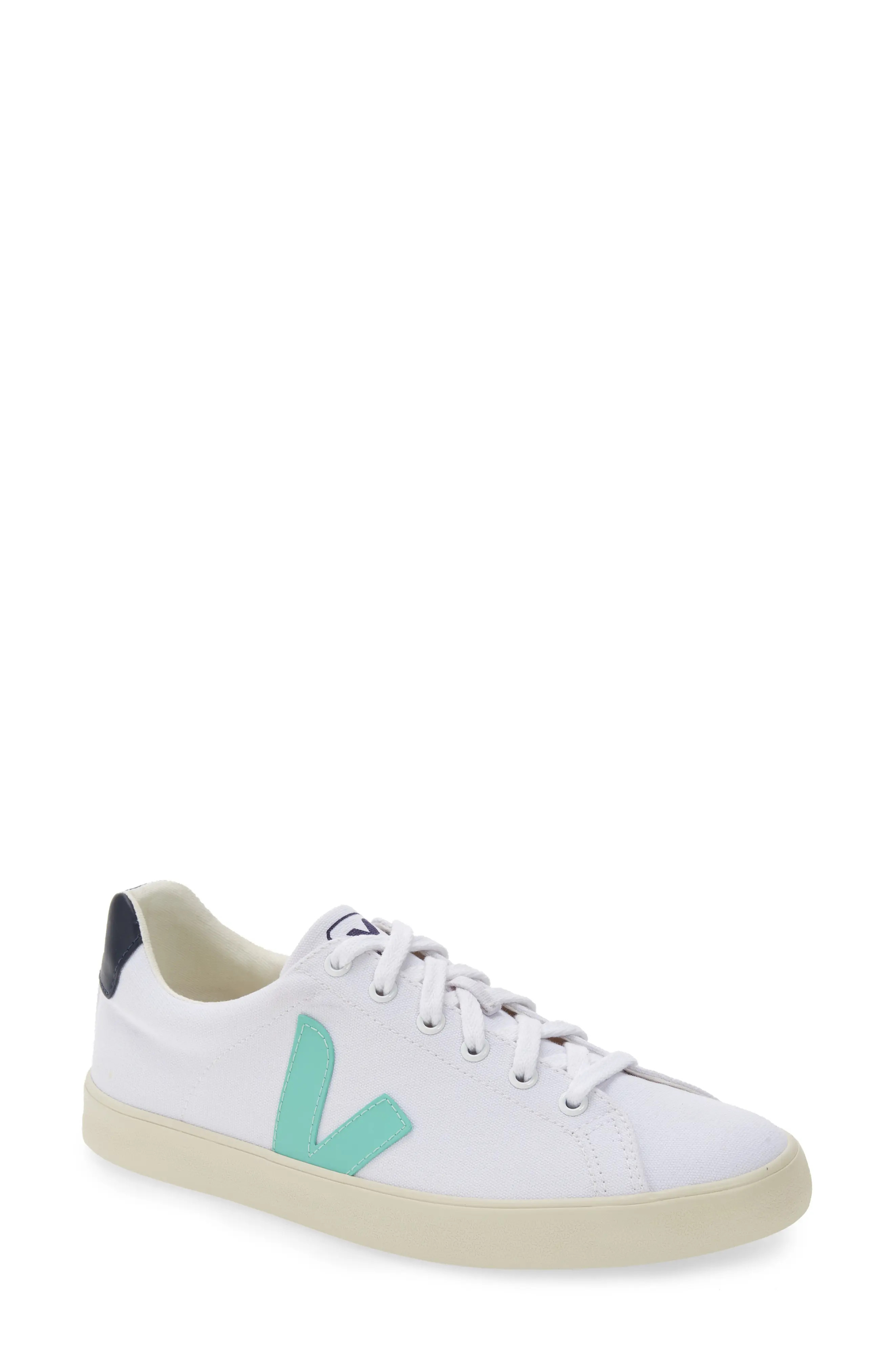 Women's Veja Esplar Se Organic Cotton Canvas Sneaker, Size 10 Women's / 8 Men's M - White | Nordstrom