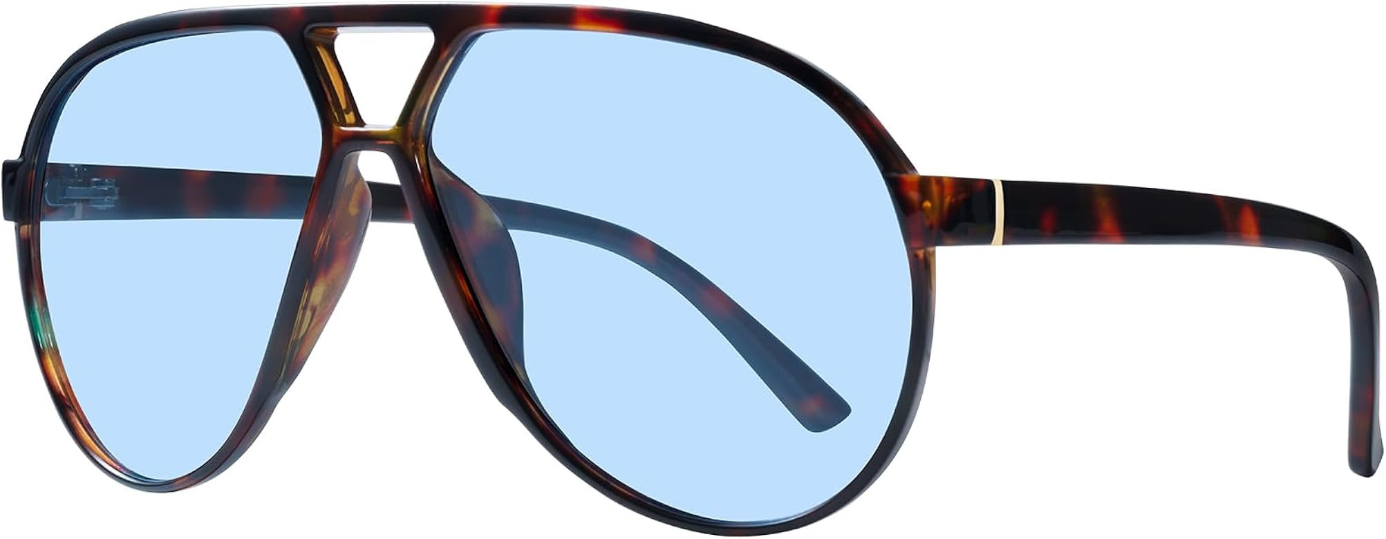 mosanana Trendy Aviator Oversized Sunglasses for Women Retro 70s Style MS52482 | Amazon (US)