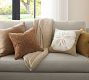 Basketweave Suede Pillow | Pottery Barn (US)