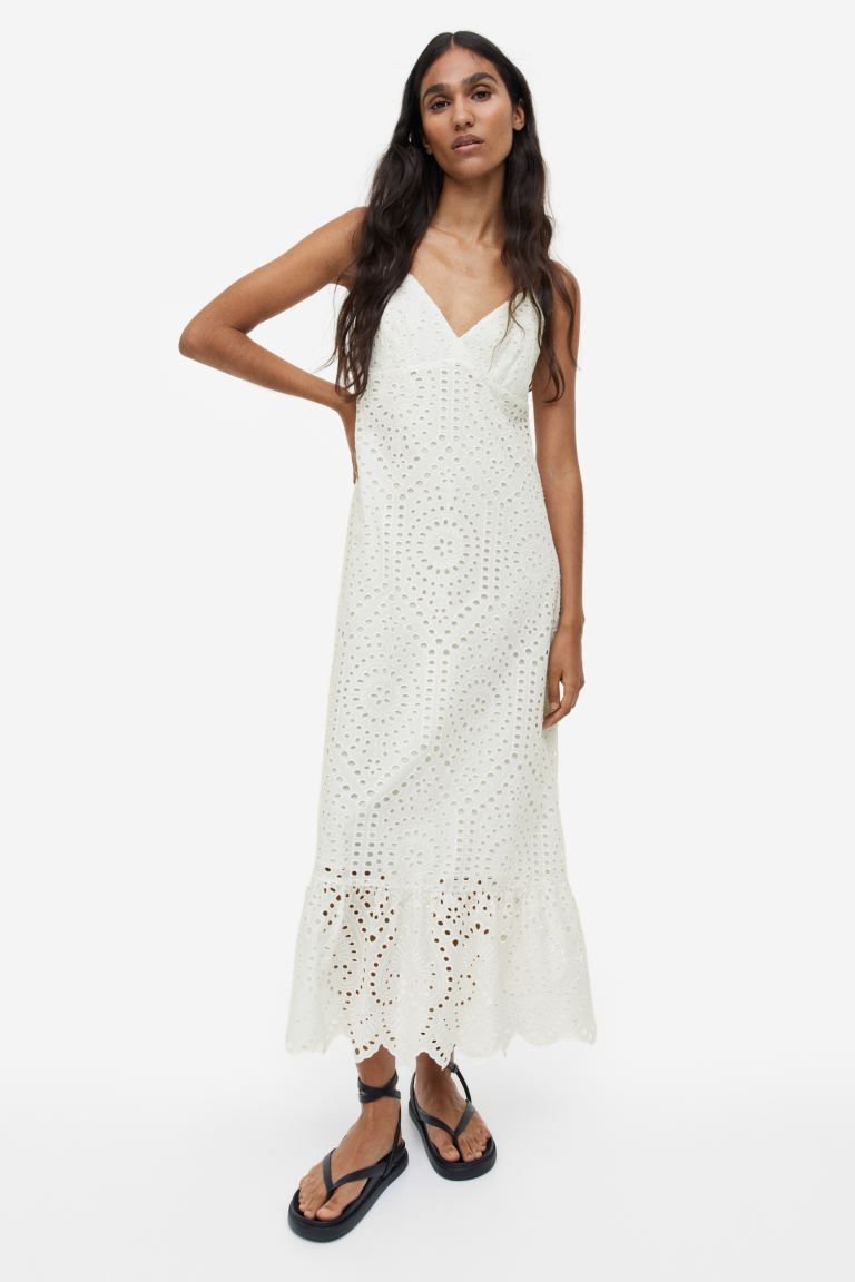 Dress with Eyelet Embroidery | H&M (US + CA)
