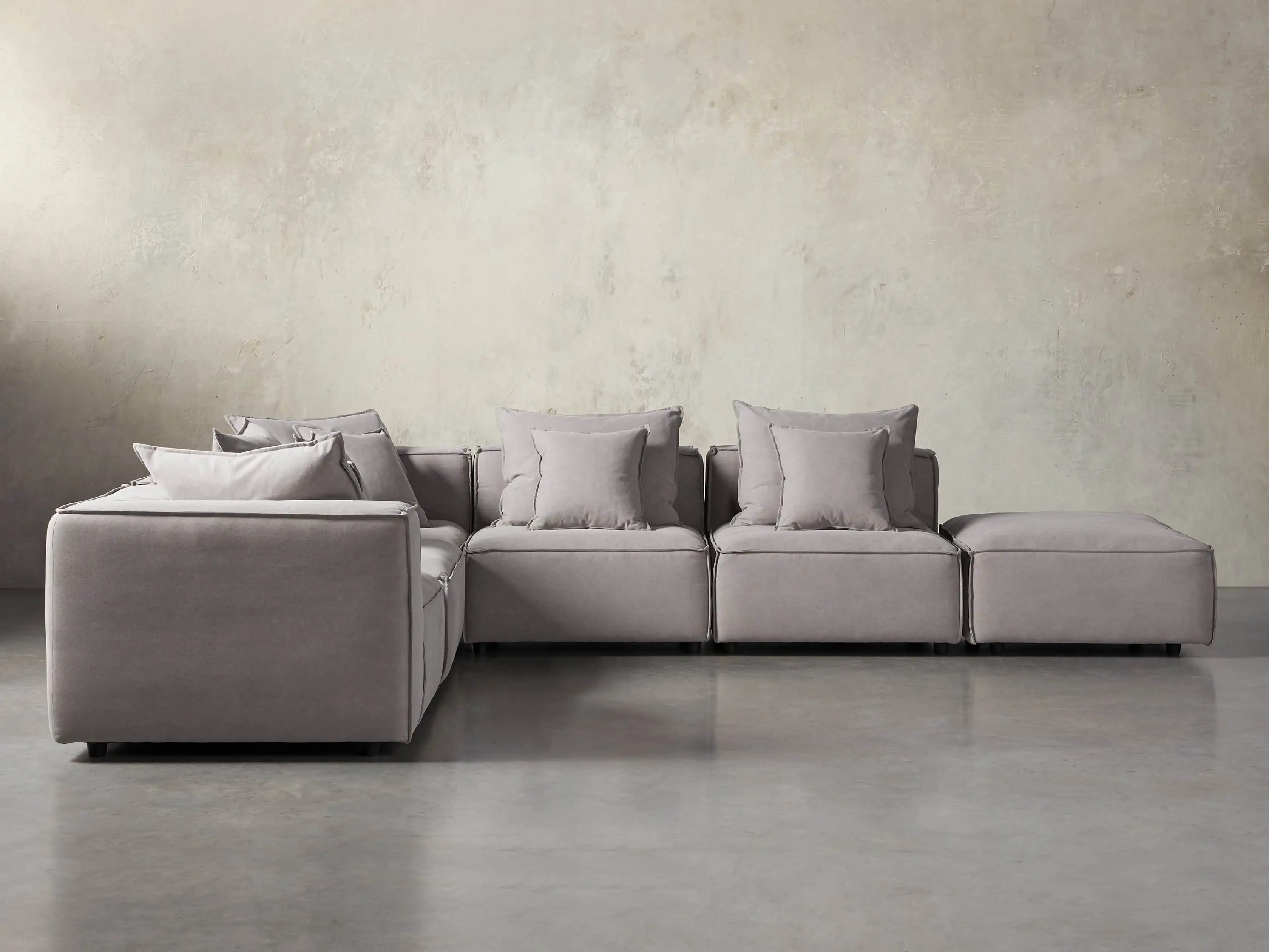 Coburn Six Piece Sectional in Capricorn Grey | Arhaus