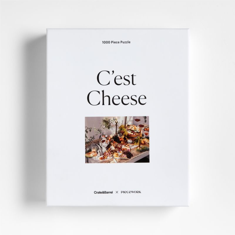 "C'est Cheese" Piecework Puzzle + Reviews | Crate & Barrel | Crate & Barrel