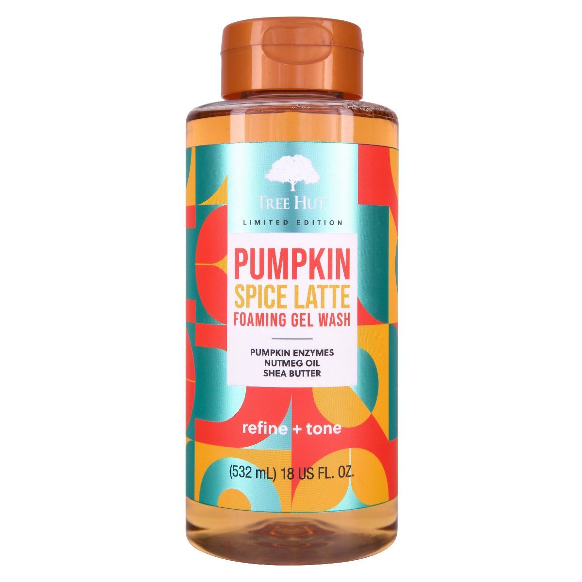 Tree Hut Pumpkin Spice Latte Body Wash - Clove, Vanilla, Sugar, Nutmeg & Cinnamon - 18 fl oz | Target