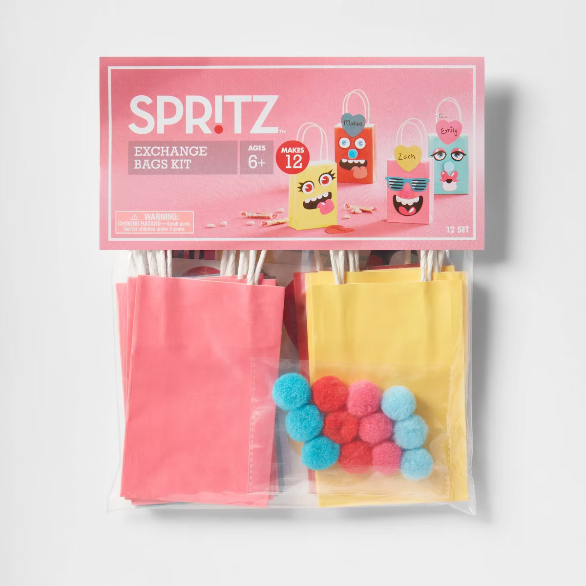 Funny Faces Valentine's Day Bags Craft Activity Kit - Spritz™ | Target