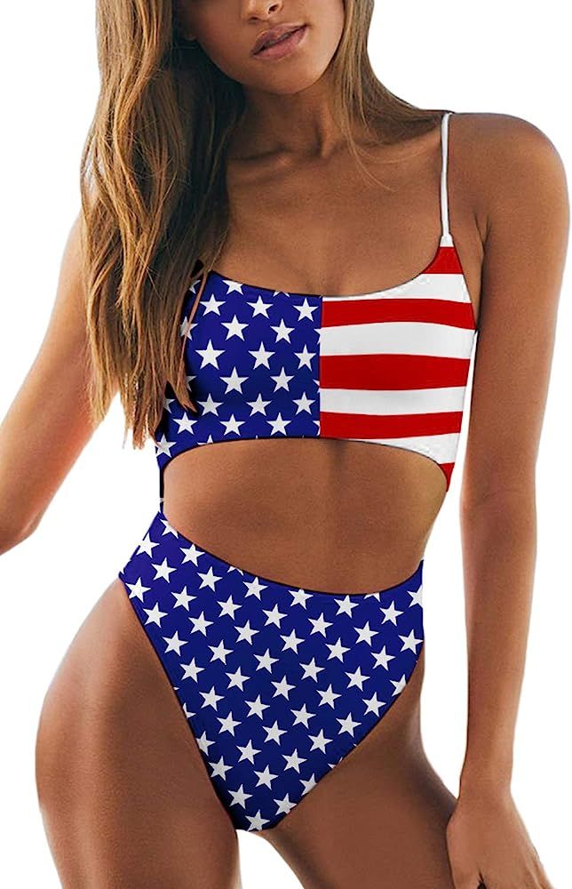 Flag Swimsuit / America Swimsuit | Amazon (US)