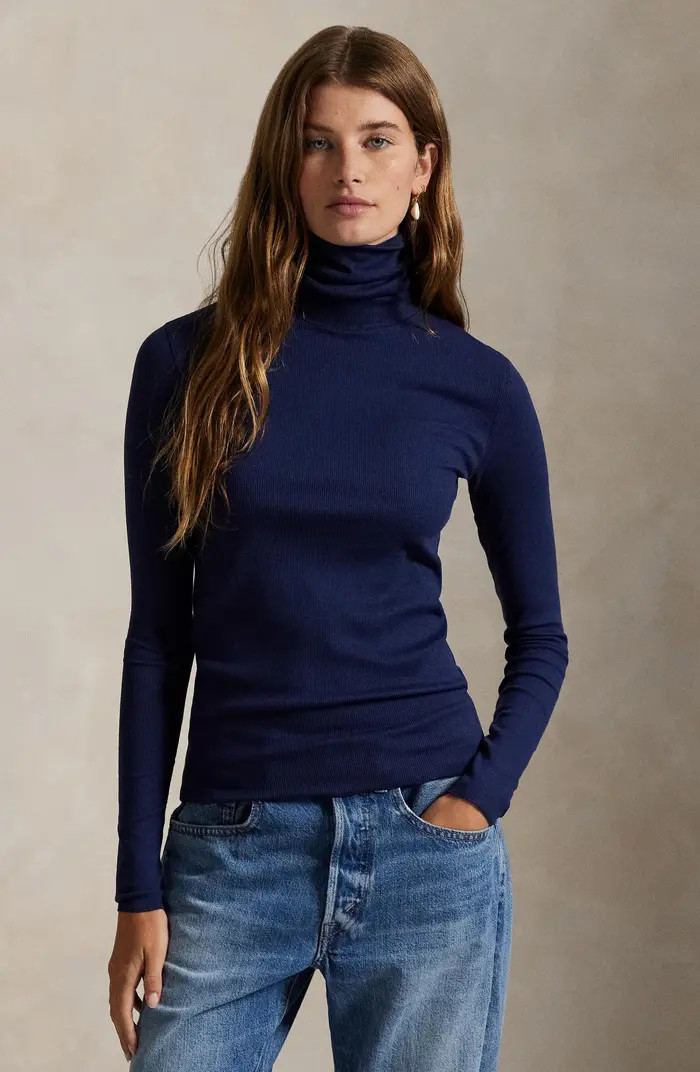 Rib Turtleneck Top | Nordstrom