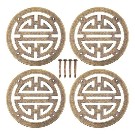 Qiysamall 4Pcs Chinese Style Classic Furniture Decors Vintage Jewelry Box Decors (Bronzed) | Walmart (US)