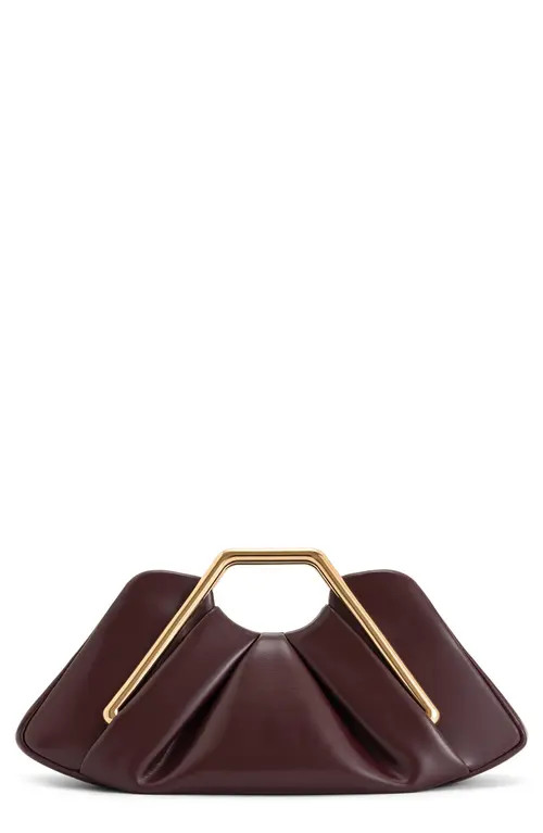 JW PEI Lila Metal Frame Clutch Bag in Burgundy at Nordstrom | Nordstrom
