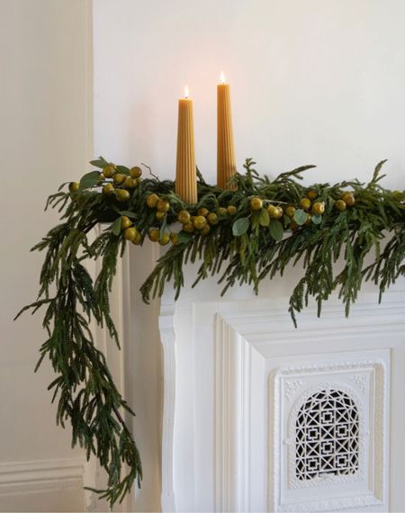 Love this combo. So gorgeous 

Pear stems / Norfolk pine garland / realistic garland / winter garland/ Christmas garland/ sell out risk / best seller / pillar candlestick / must have garland / Christmas home decor / Christmas mantel decor

#LTKhome #LTKstyletip #LTKHoliday