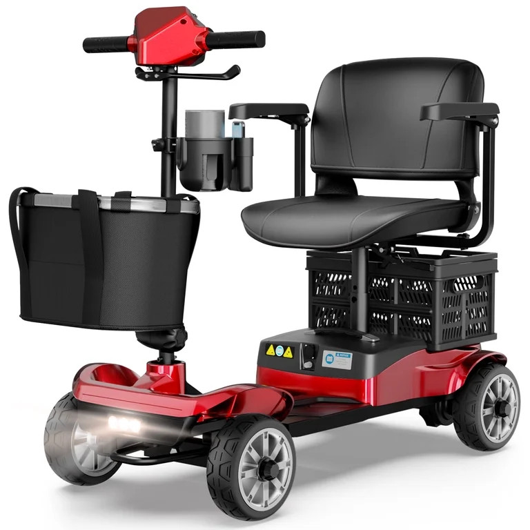 EAGLOG Upgrade 4 Wheels Mobility Scooter with Removable Battery, Compact Heavy Duty Mobile for Tr... | Walmart (US)