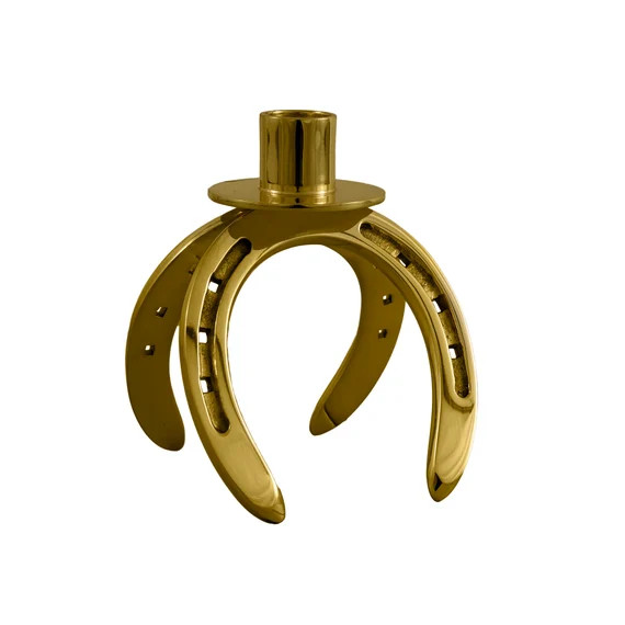 Vintage Solid Brass Horseshoe Candle Holder | Etsy | Etsy (US)