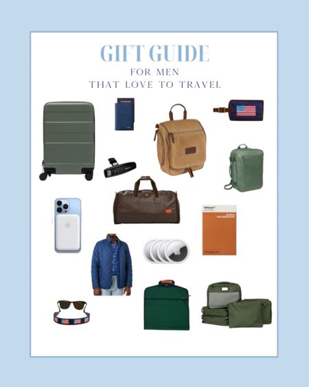 Traditional travel gifts for men!  Garment bags, stocking stuffer ideas, needlepoint, and clever backpacks for their journeys!  #ltkgiftguide

#LTKHoliday #LTKtravel