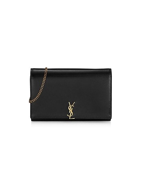 Logo Leather Wallet-On-Chain | Saks Fifth Avenue