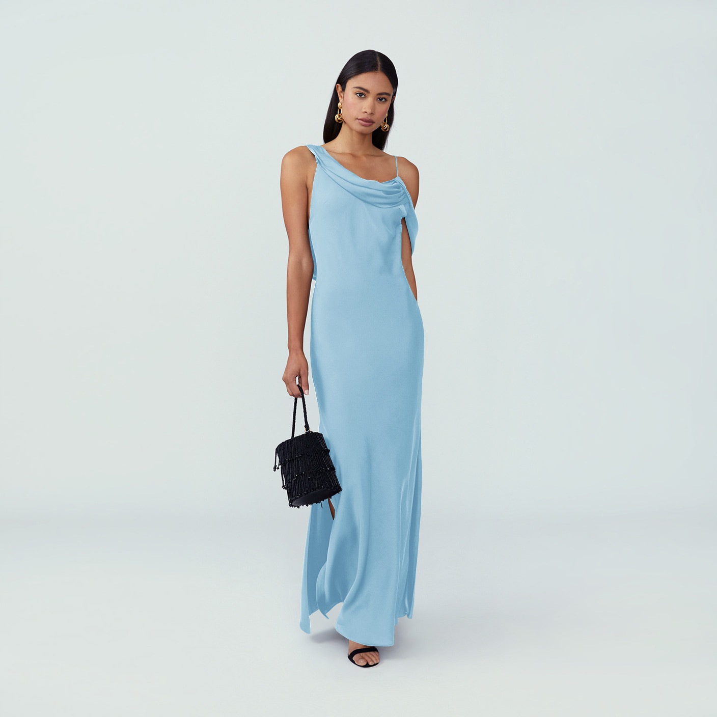 FABRIC & COLOR Matte Satin | Pale Blue | Fame and Partners