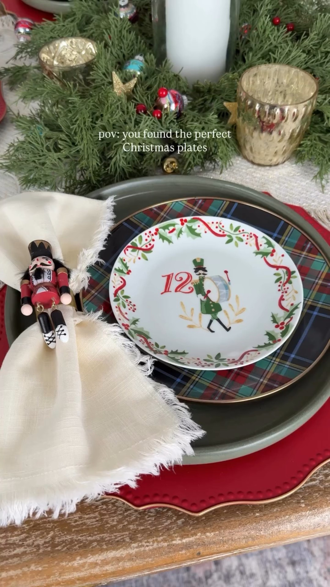 The 12 days of Christmas plates are such a fun and unique table setting. I paired with with tartan chargers and nutcracker napkin ring holders  

#LTKGiftGuide #LTKSeasonal #LTKHoliday