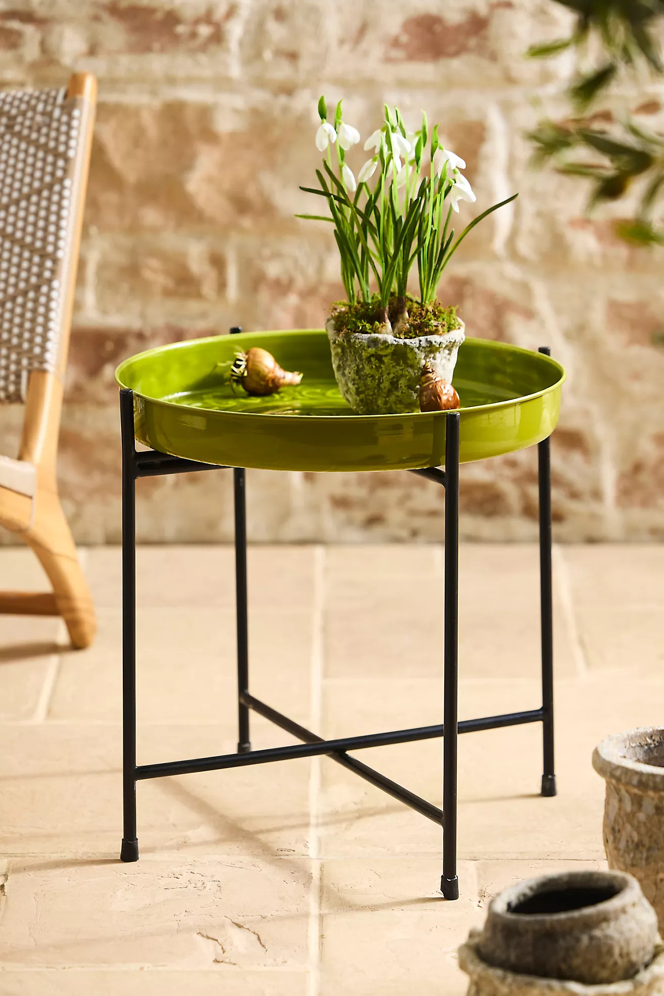 Tray Top Iron Side Table | Terrain