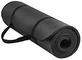 Balance From BFGY-AP6BLK Go Yoga All Purpose Anti-Tear Exercise Yoga Mat with Carrying Strap, Black, | Amazon (US)