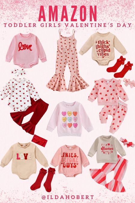 Amazon — baby and toddler girl Valentine’s Day outfits!!🤍💜🩷

Girl, baby, kid, valentine, love, heart, outfit, Amazon fashion, affordable fashion, toddler

#LTKfindsunder50 #LTKkids #LTKSeasonal