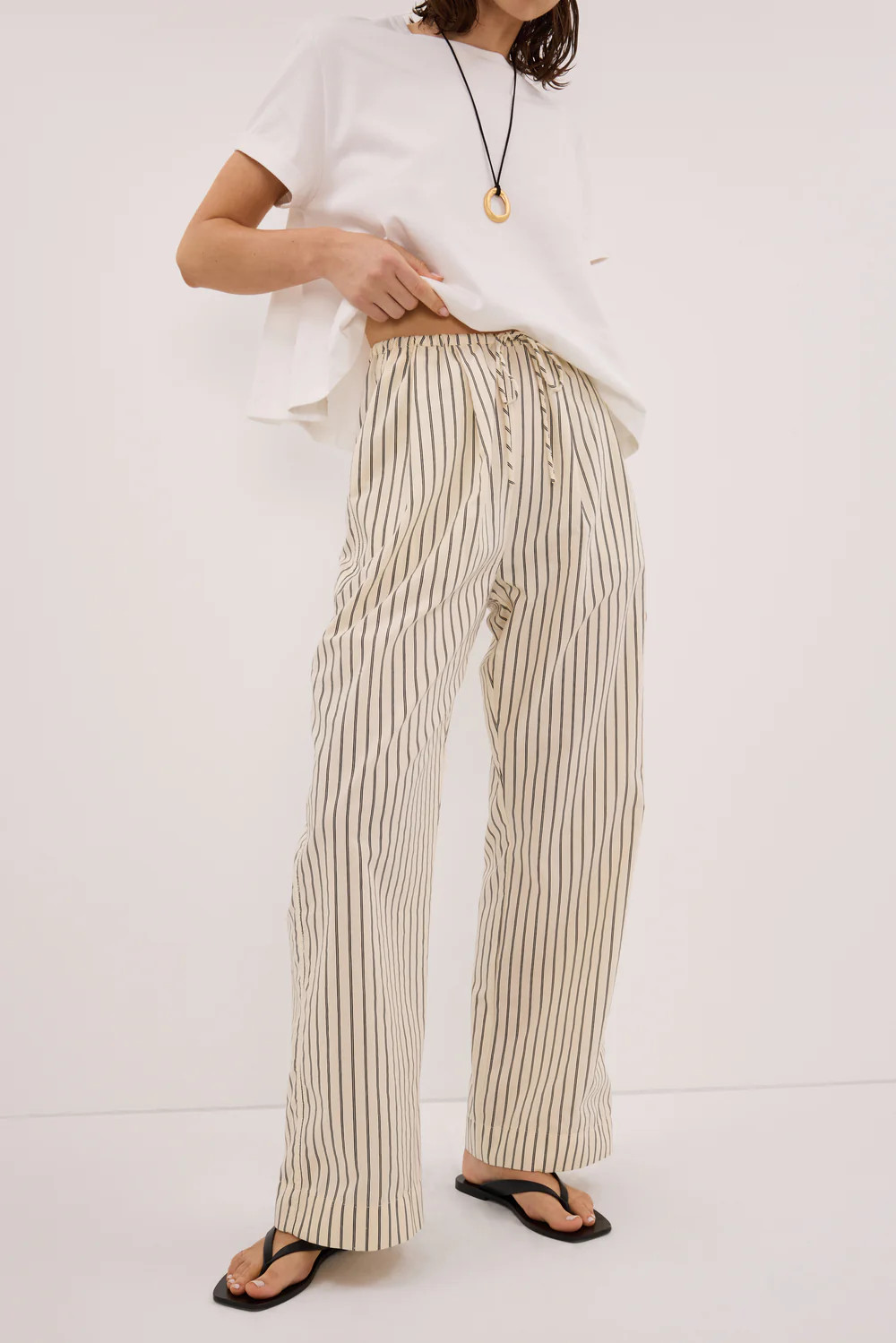 SABLE CREAM SILK BLEND PANT | DISSH