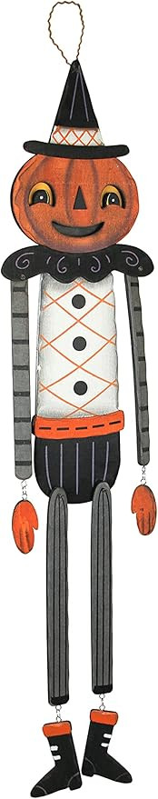 Things2Die4 Johanna Parker Pumpkin Peeps Wooden Halloween Pumpkin Wall Hanging Door Decor, Multic... | Amazon (US)