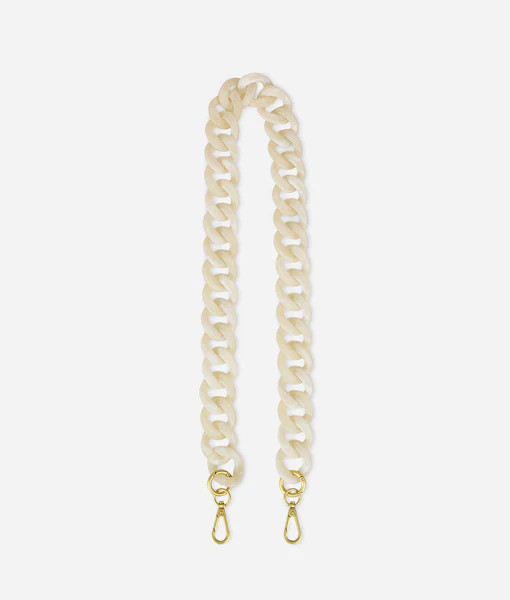 The Acrylic Chain Strap Short - Cream | Fawn Design
