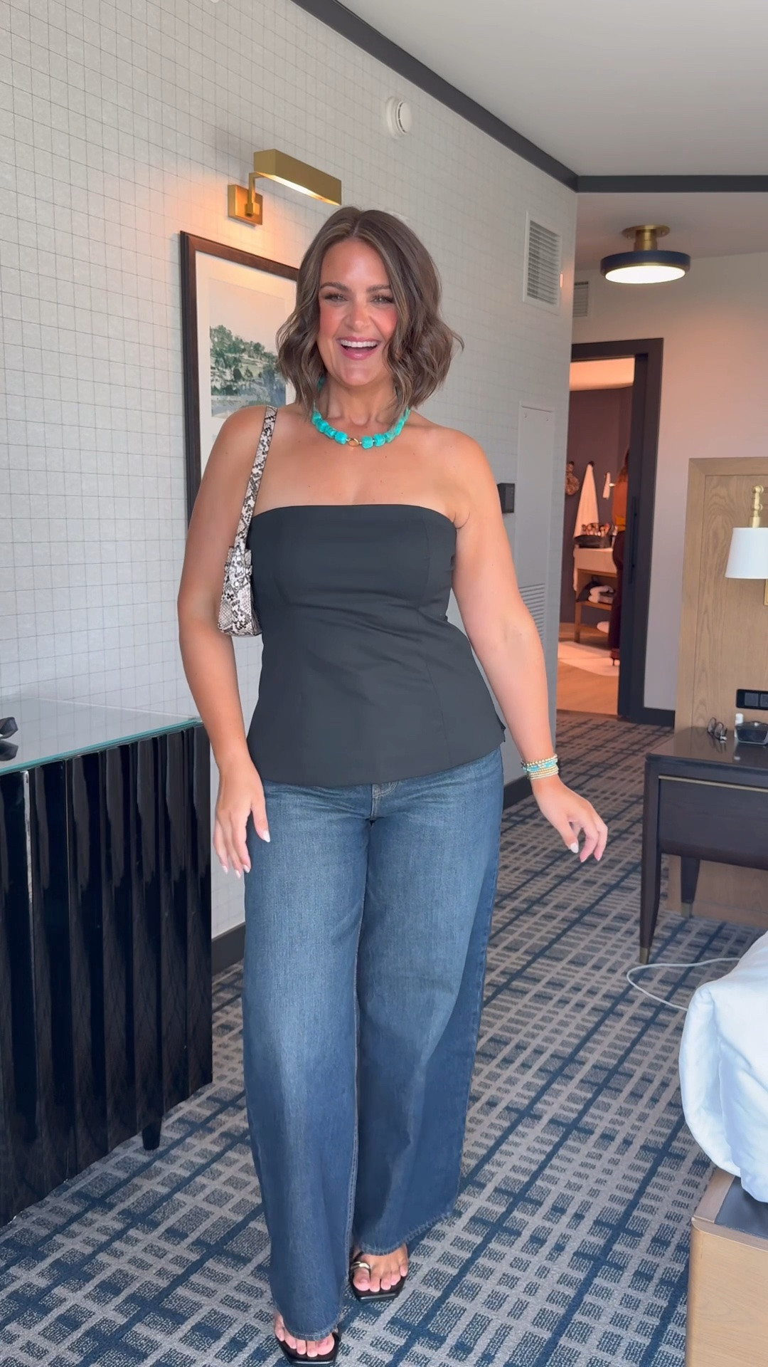 Jeans, 31R
Top, large

Size 12, midsize fashion, happy hour outfit, jeans and a cute top, wide leg jeans @abercrombie

#LTKgrwm #LTKMidsize #LTKOver40