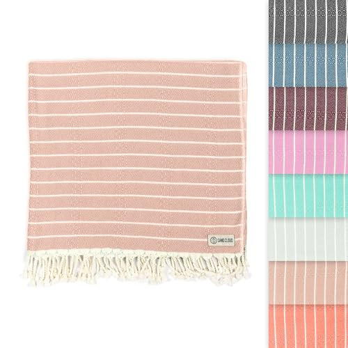Sand Cloud Turkish Beach Towel - Sand Proof - 100% Certified Organic Turkish Towel - Quick Dry Towel for Beach, Picnic, Blanket or Bath Towel - As Seen on Shark Tank - Gocek (Beige) | Amazon (US)