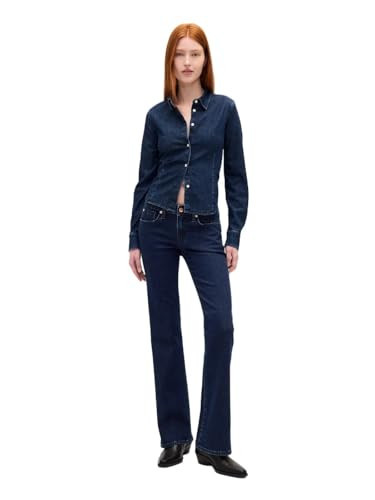 GAP Womens Long and Lean Fit Denim Jean Dark Indigo 29 | Amazon (US)