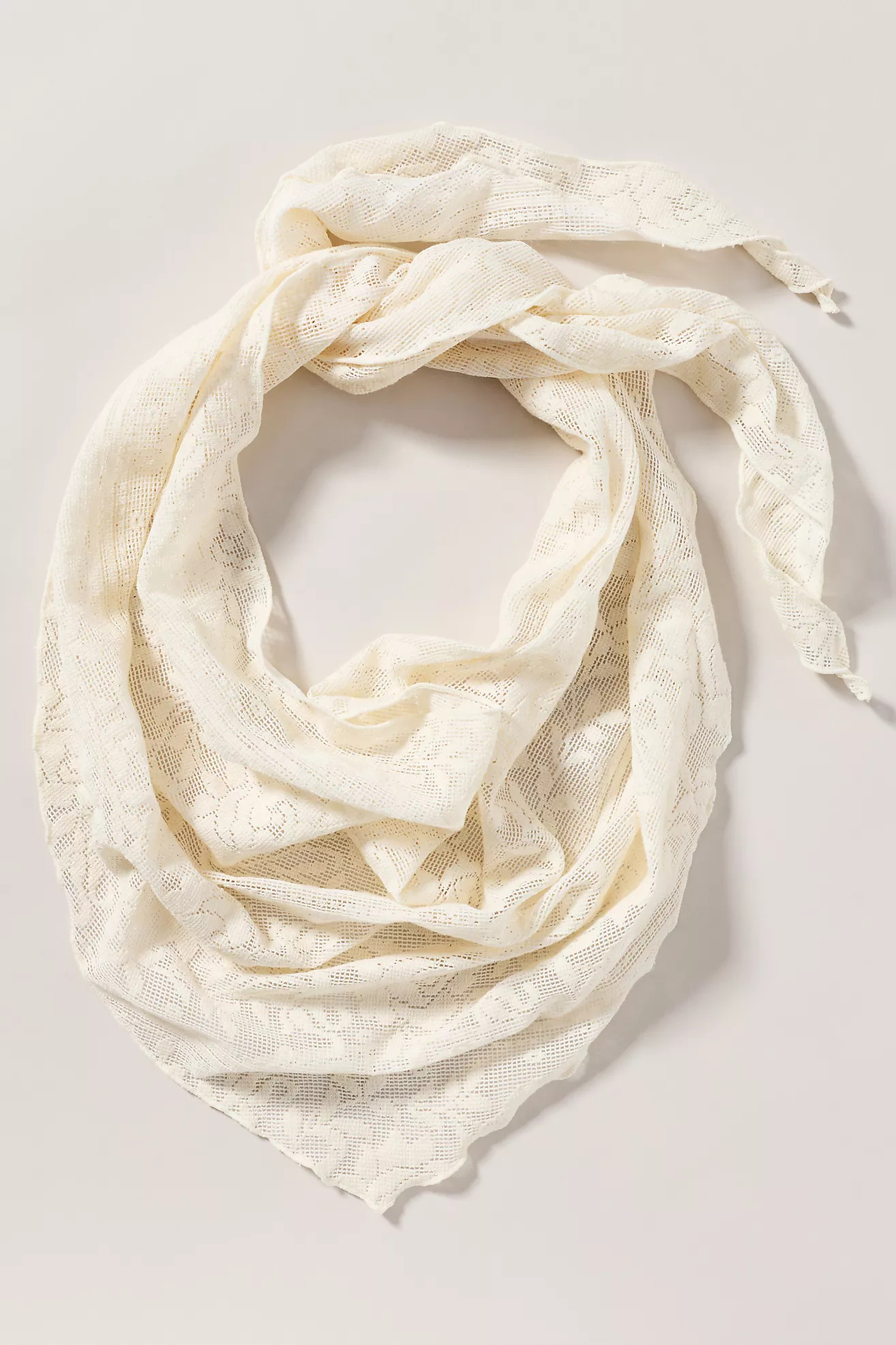 Floral Crochet Hair Scarf | Anthropologie (US)