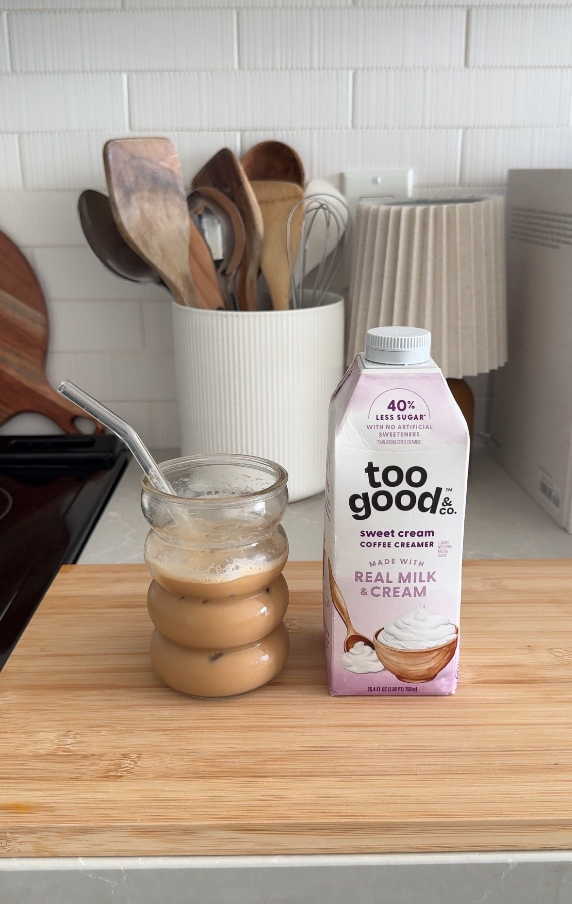 #ad Morning in my life 🤍
 A quick target run, a slow coffee moment, and trying something new.

I picked up Too Good coffee creamers to add to my morning routine, and I’m genuinely so happy I did. @toogoodandco creamers are made with 40% less sugar* and real farm fresh cream and real milk — which makes my coffee feel a little more intentional.

Can’t wait to try the other flavors ✨

*Than leading traditional coffee creamers. Too Good & Co. coffee creamers contain 3g sugar per serving; leading traditional coffee creamers containing 5g of sugar per serving. 

// #TooGoodPartner #TooGoodCreamers #Targetpartner #coffeeroutine #targetfinds

#LTKfoodie #LTKselfcare