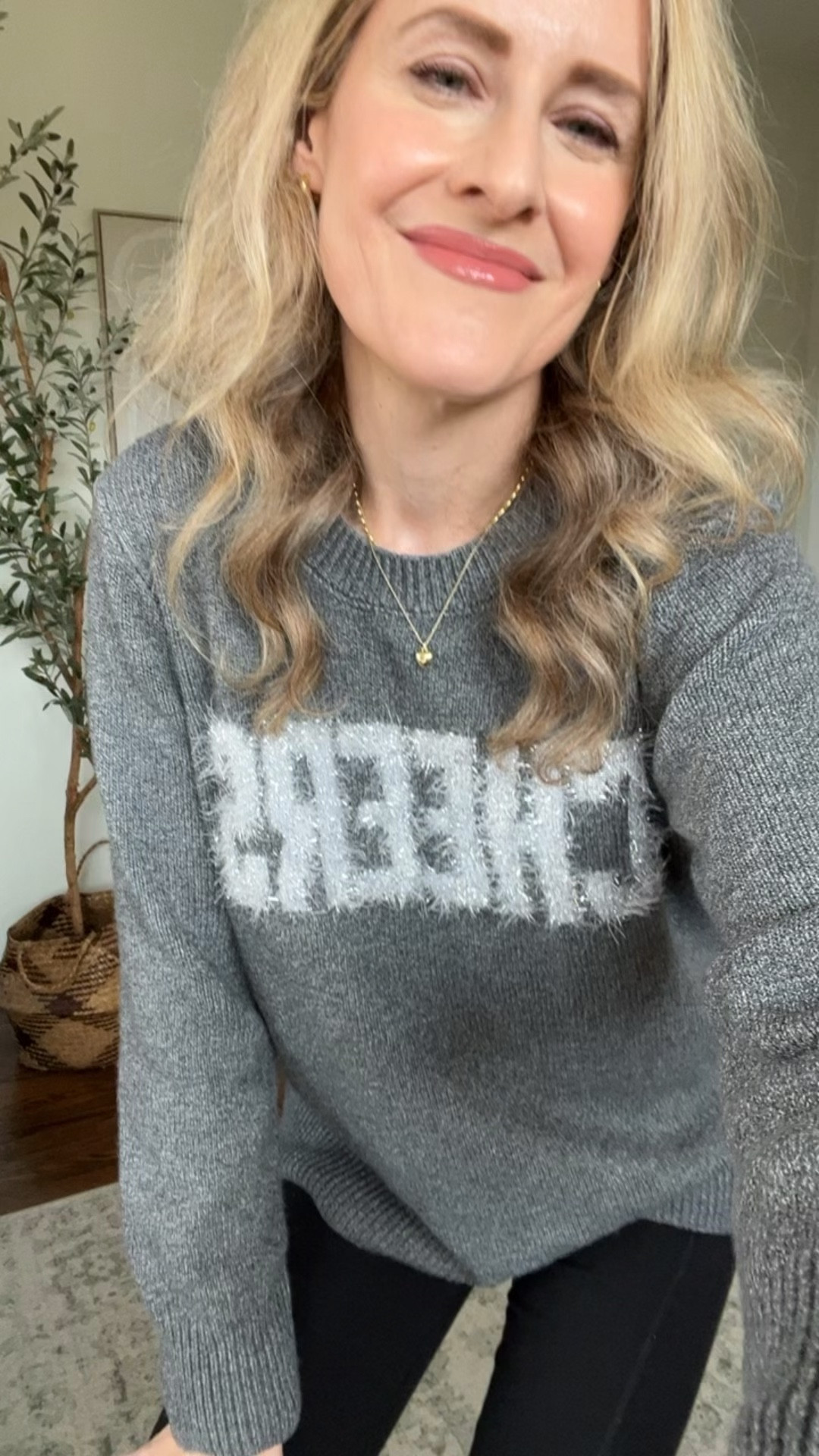 Walmart “cheers” graphic sweater is soft and cozy for a casual New Year’s Eve! I’m wearing a size 0X. Four styles in all. #walmartfashion party outfit 

#LTKFindsUnder100 #LTKFindsUnder50 #LTKOver40