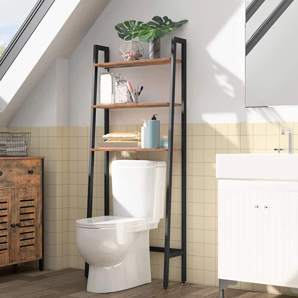 Cynthia 25.2" W x 61.4" H x 9.4" D Over-the-Toilet Storage | Wayfair North America