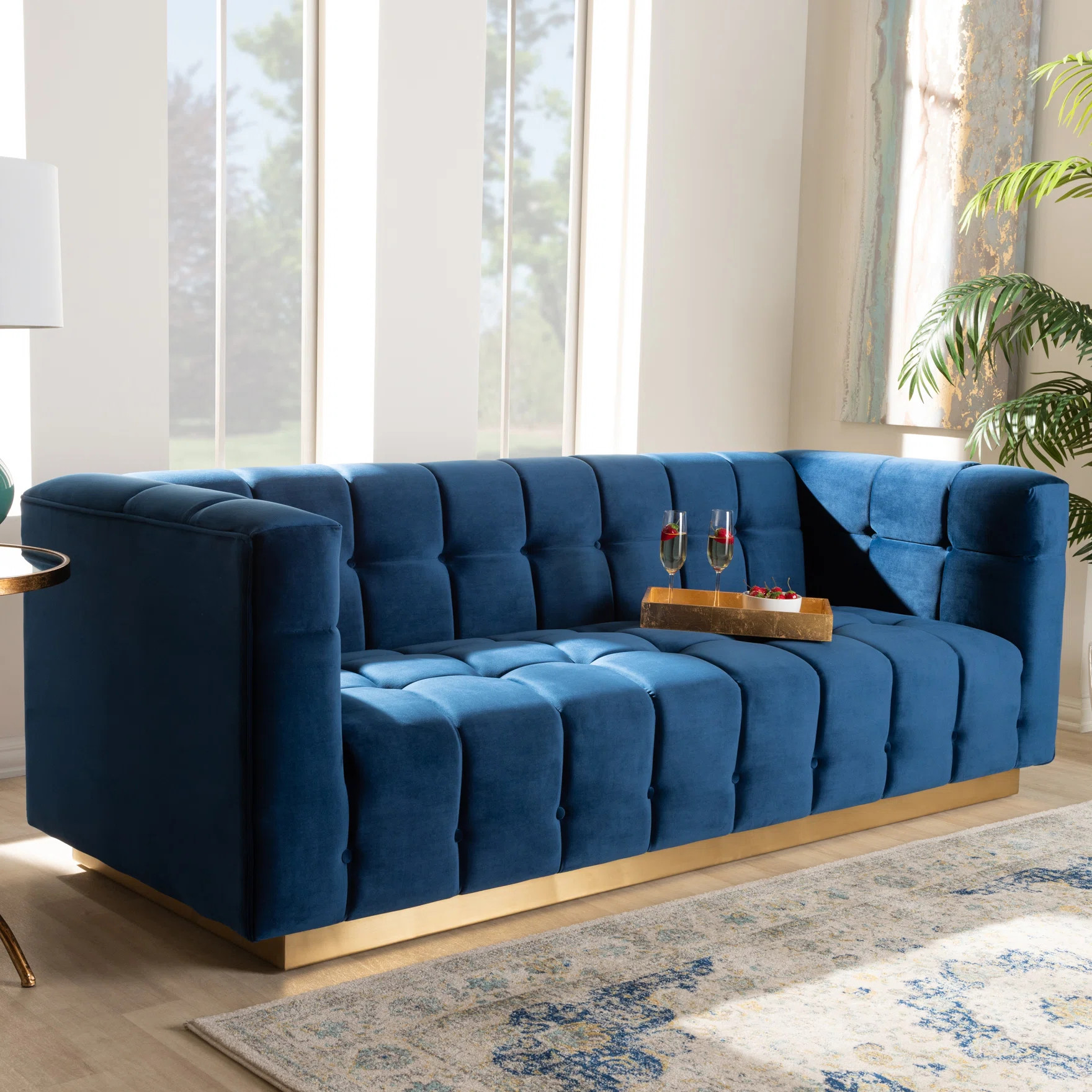 Kmauri 83.5'' Velvet Sofa | Wayfair North America