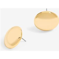Gold Plated Dome Earrings | PrettyLittleThing UK