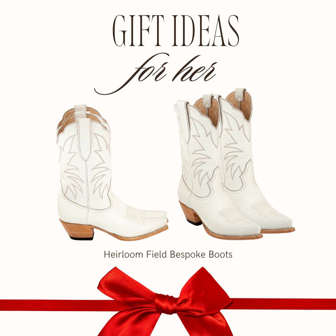 Complete your wardrobe with these handmade, luxury cowgirl boots! 🎄

Whether you're styling Christmas outfits or searching for the most comfortable luxury boots on the market, our 13" Buttery Soft Full-grain Calfskin Bone Taylor Midi Boots are a must-have.✨

These are a luxury gift for her that will be treasured forever! Add them to your wishlist, and tell your friends who appreciate incredible boots!

luxury gifts for her / holiday outfits / cowgirl boots / christmas outfits / gift guide for her / gifts for her / white elephant gift / holiday party outfit / gift guide / luxury gift for her / boots / anniversary gift / Valentine's Day gift / graduation gift / designer / small batch / limited edition / wedding shoes 

 #LTKGiftGuide #LTKHoliday #LTKWedding