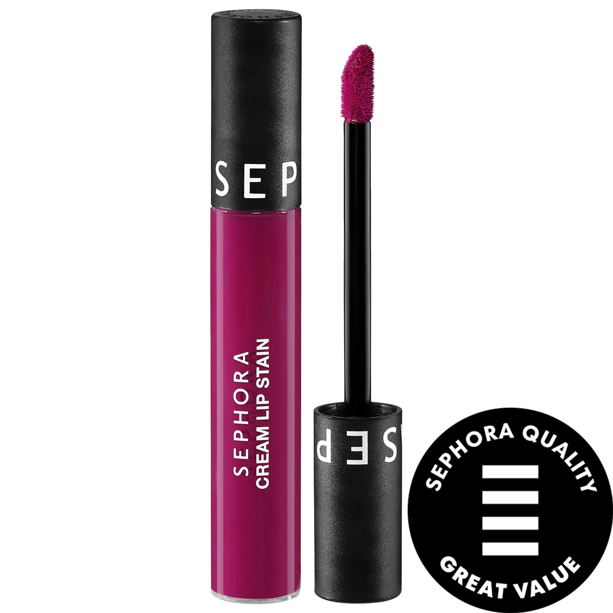 SEPHORA COLLECTION Cream Lip Stain 10HR Liquid Lipstick 133 Purple Pop 0.16 oz. / 5 mL | Sephora (US)