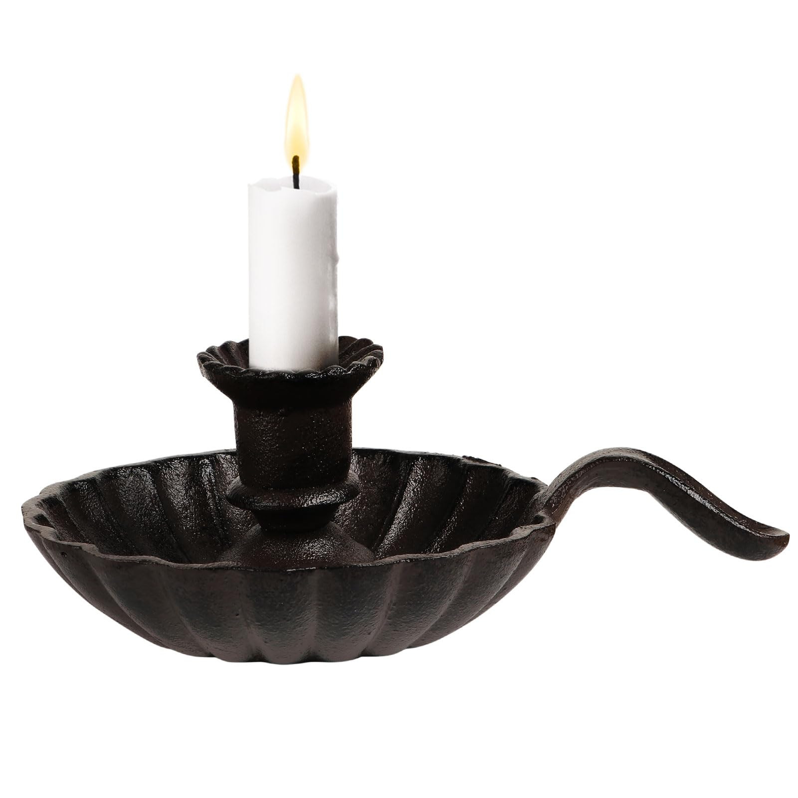 Vintage Cast Iron Candle Holder with Handle, Tapered Candlestick Holders, Candle Stand for Home W... | Amazon (US)