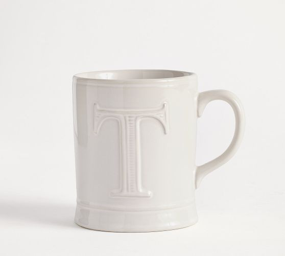 Embossed Alphabet Mug | Pottery Barn (US)
