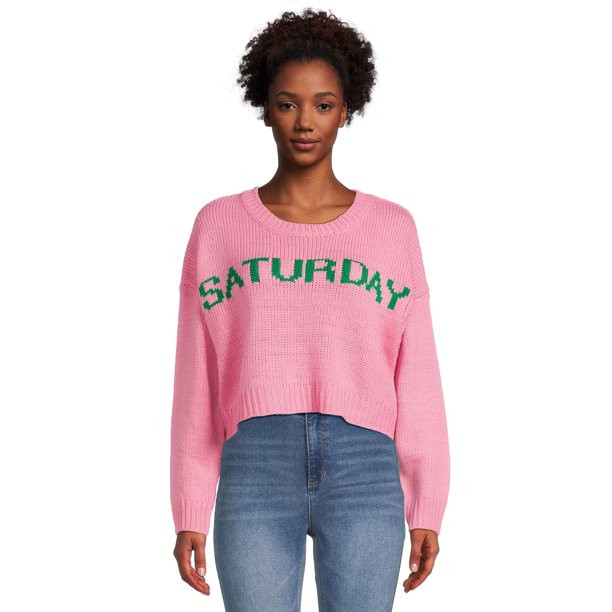 Dreamers By Debut Women's Saturday Knit Sweater, Midweight | Walmart (US)