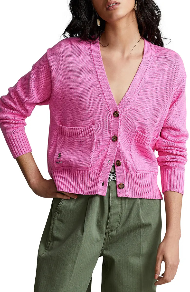 V-Neck Cotton Cardigan | Nordstrom