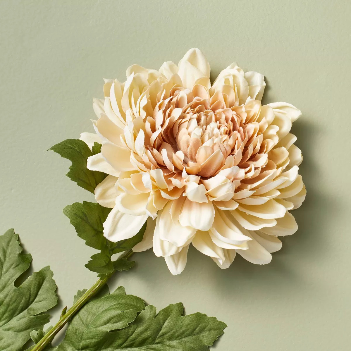 25" Faux Tan Chrysanthemum Flower Stem - Hearth & Hand™ with Magnolia | Target