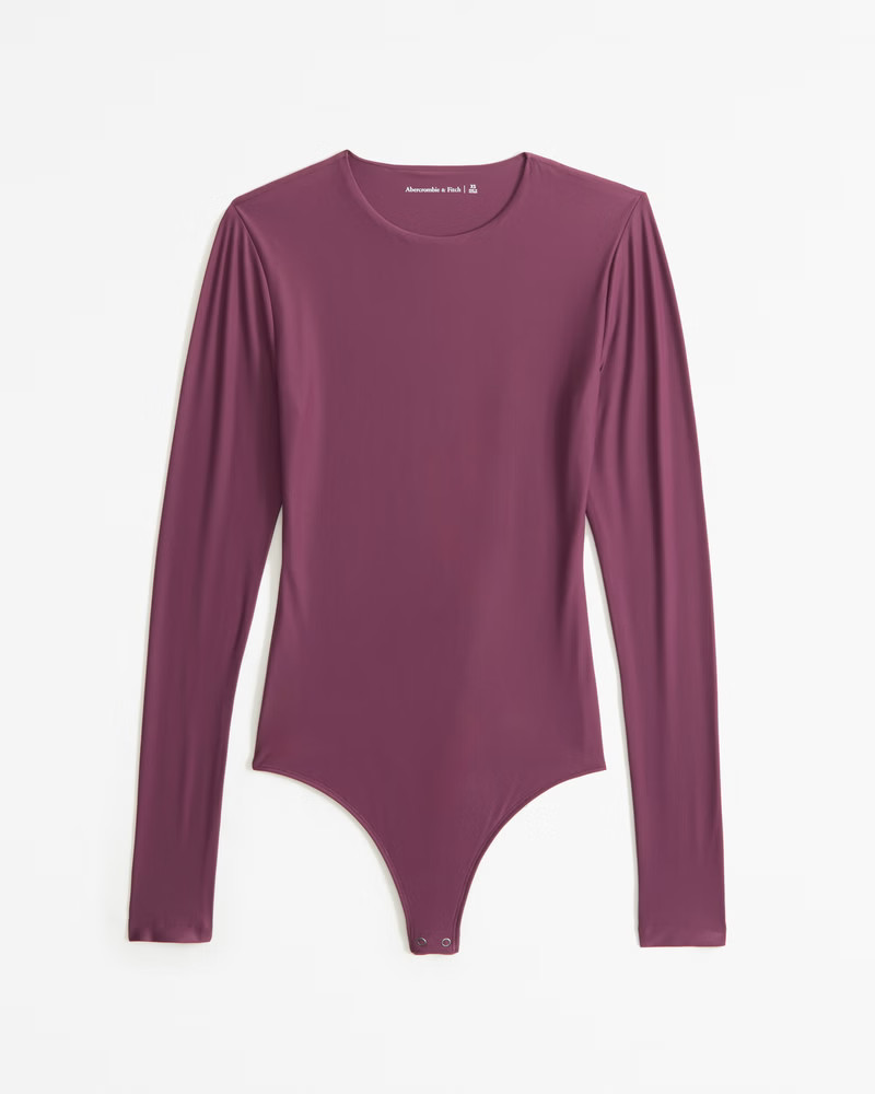 Soft Matte Seamless Long-Sleeve Crew Bodysuit | Abercrombie & Fitch (US)