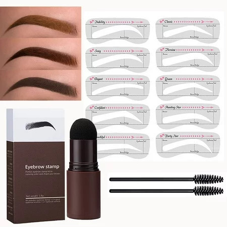 Eyebrow Stamp Stencil Kit One Step Brow Stamp Shaping Kit | Walmart (US)