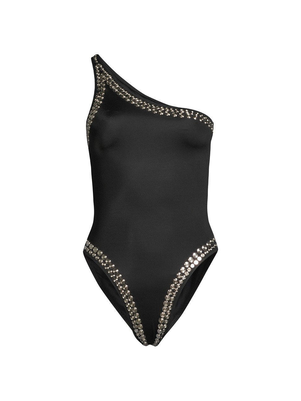 Women's Studded One-Piece Swimsuit - Black - Size Small | Saks Fifth Avenue
