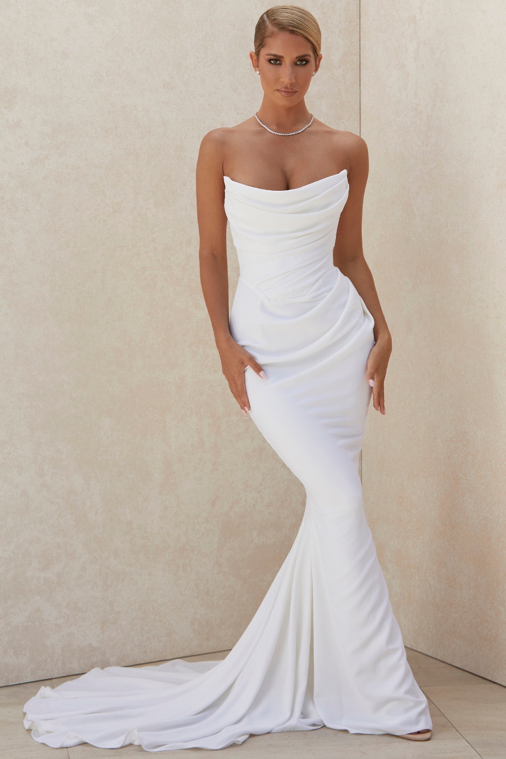 ivory draped strapless bridal gown - limited edition | House of CB