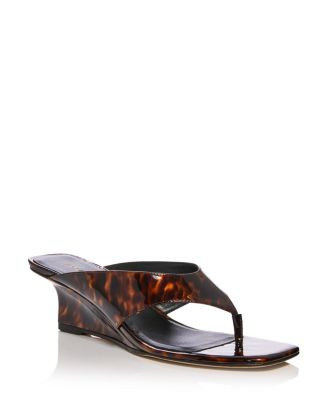 Stuart Weitzman Women's Vinnie 50 Thong Wedge Sandals | Bloomingdale's Shoes Sandals | Bloomingdale's (AU)